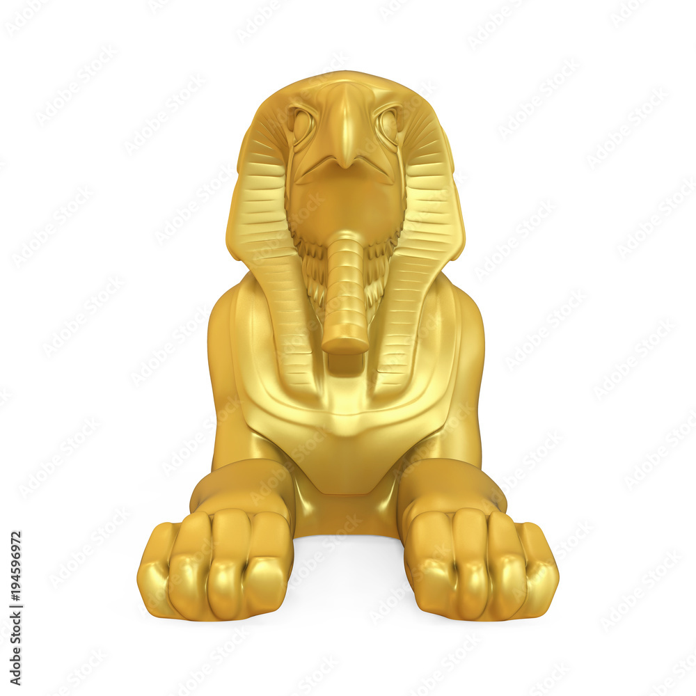Egyptian God Horus Statue Isolated Egyptian God Horus Statue Isolated