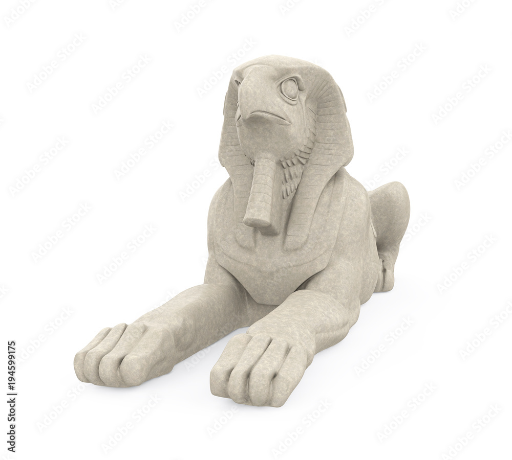Egyptian God Horus Statue Isolated Egyptian God Horus Statue Isolated