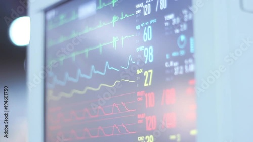 Simulated Heart Monitor Screen photo