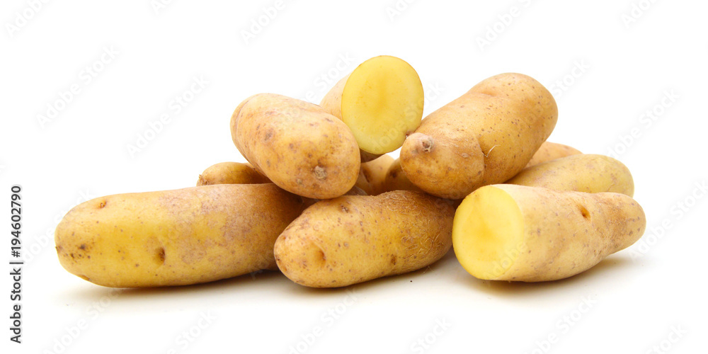 Potatoes isolated on white background Potatoes isolated on white background