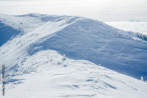 Hills of Gorgany mountains covered with snow © LIGHTFIELD STUDIOS