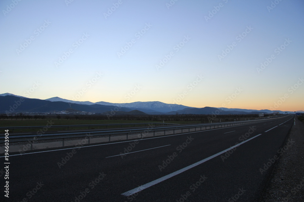 Fototapeta premium On the way to Sierra Nevada