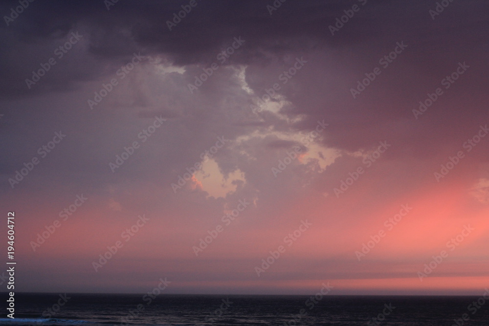 Rain over the Bay of Biscay