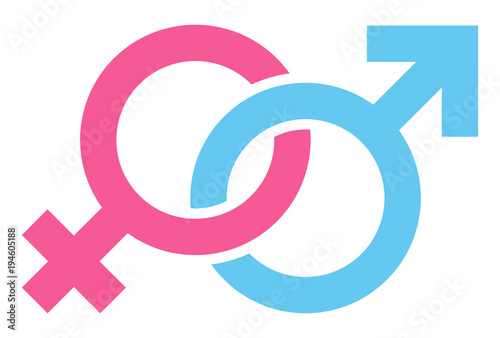 Diagonal Icons Female Male