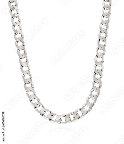 Beautiful silver chain for neck