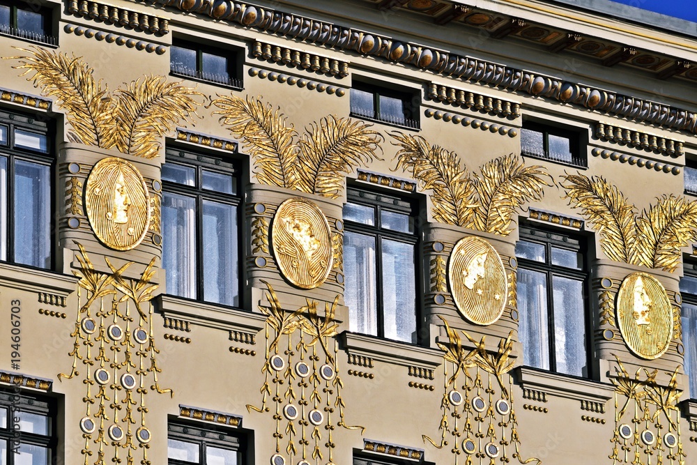 Naklejka premium Otto Wagner Haus in Wien, Österreich