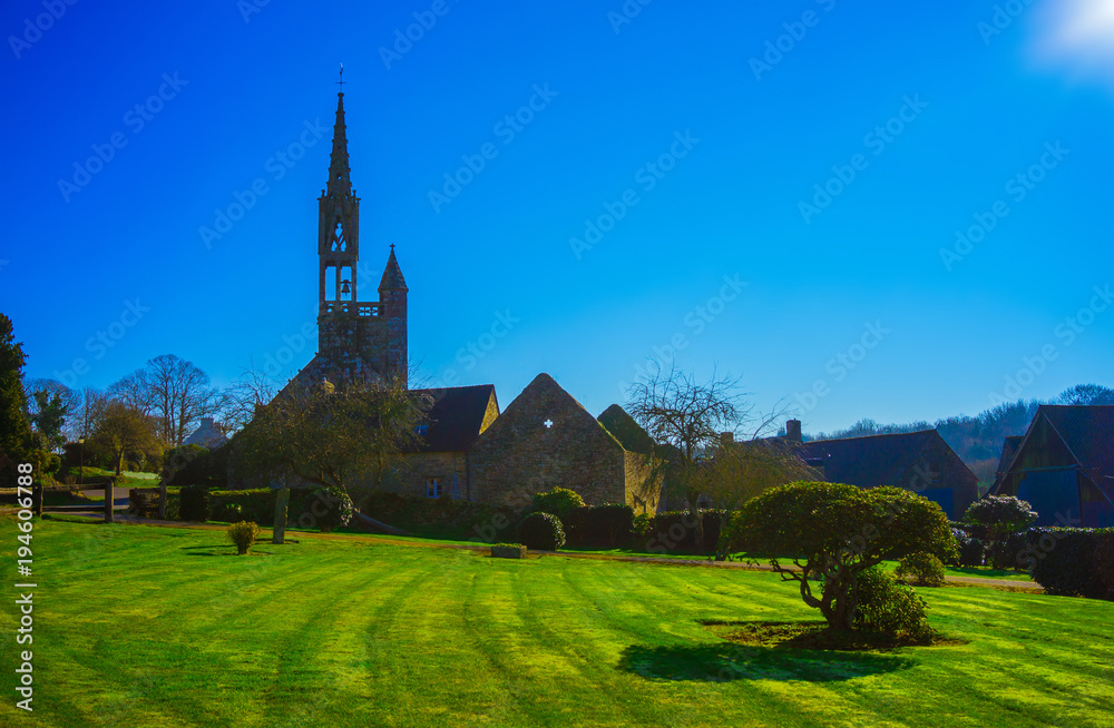 Fototapeta premium Bretagne Finistère village Melgven La Trinité code postale 29140