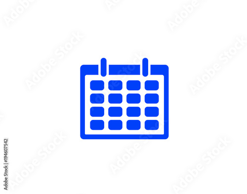 calendar icon blue 