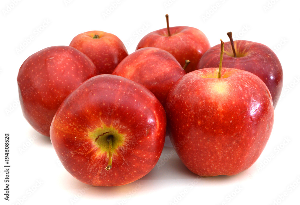 fresh red apples isolated on white background fresh red apples isolated on white background