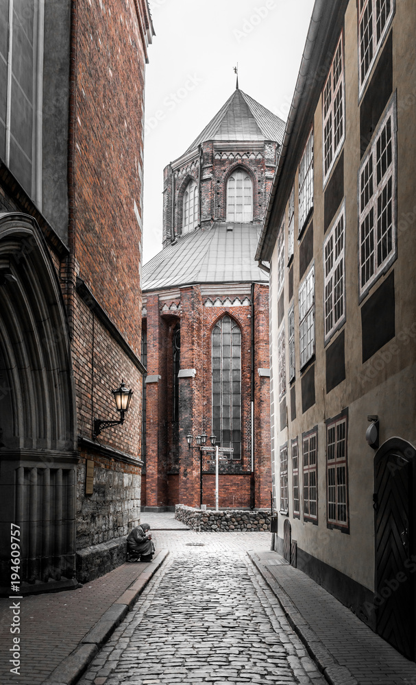 Lithuanian architercture church - old town 