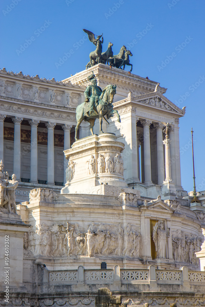 Il Vittoriano - National Monument to Victor Emmanuel II in Rome, italy