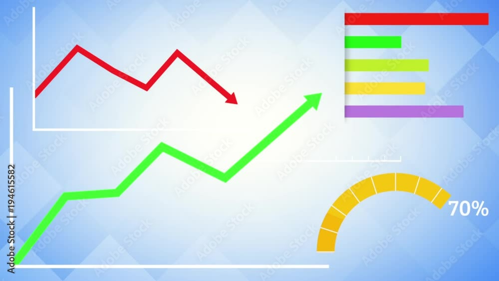 statistiques variées fond bleu