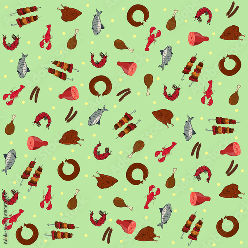 Wallpaper on the theme of eating.