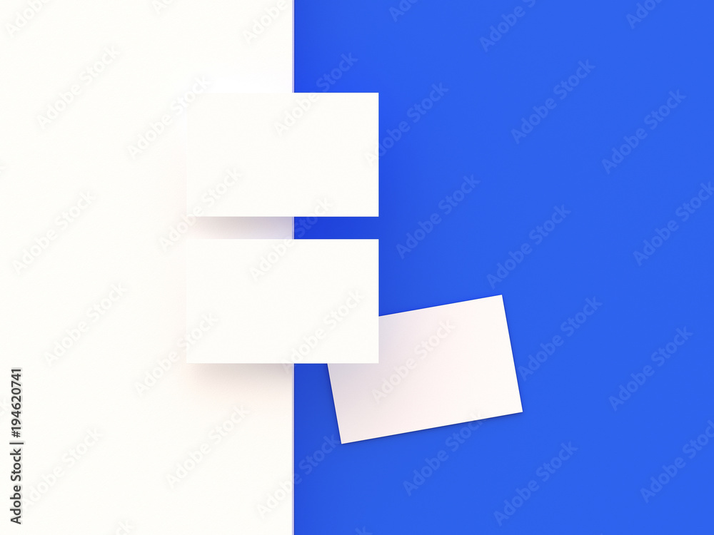 business card mockup, 3d illustration business card mockup, 3d illustration