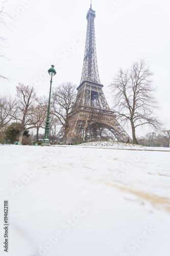 Paris under the snow MArch 1st 2018