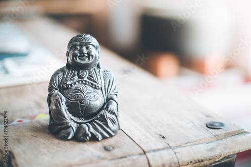 Bilde på lerret Buddha in Wohnzimmer, Feng Shui