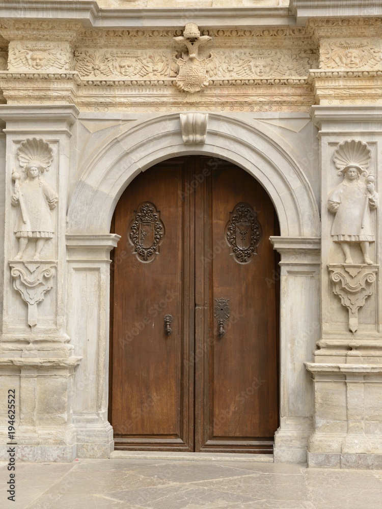 Gate of the Royal Chapel in Granada, Spain