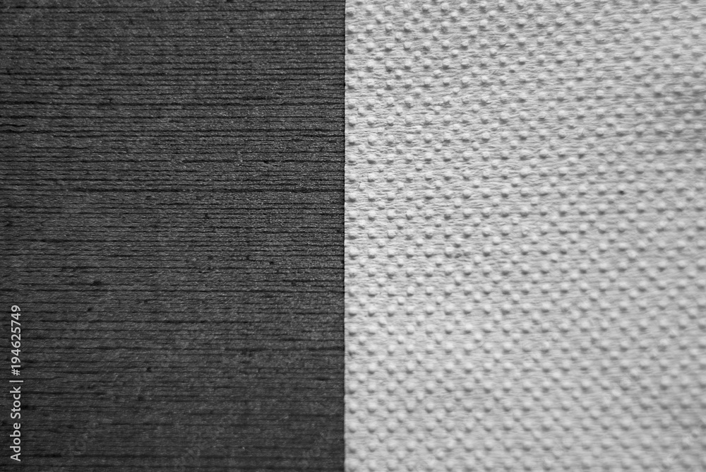 Fototapeta premium black paper and white paper texture