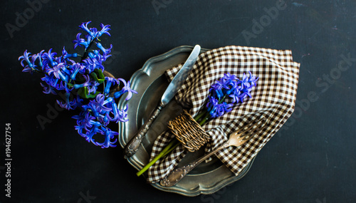 Fototapeta Naklejka Na Ścianę i Meble -  Spring concept with hyacinth