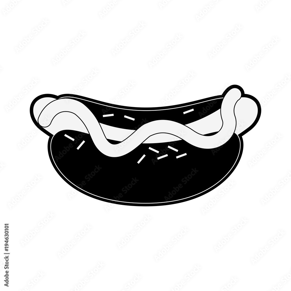 Hot dog fast food symbol vector illustration graphic design Hot dog fast food symbol vector illustration graphic design