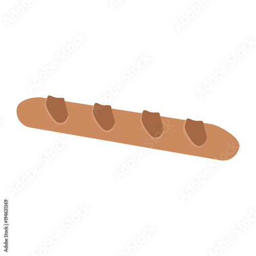 Baguette french bread vector illustration graphic design