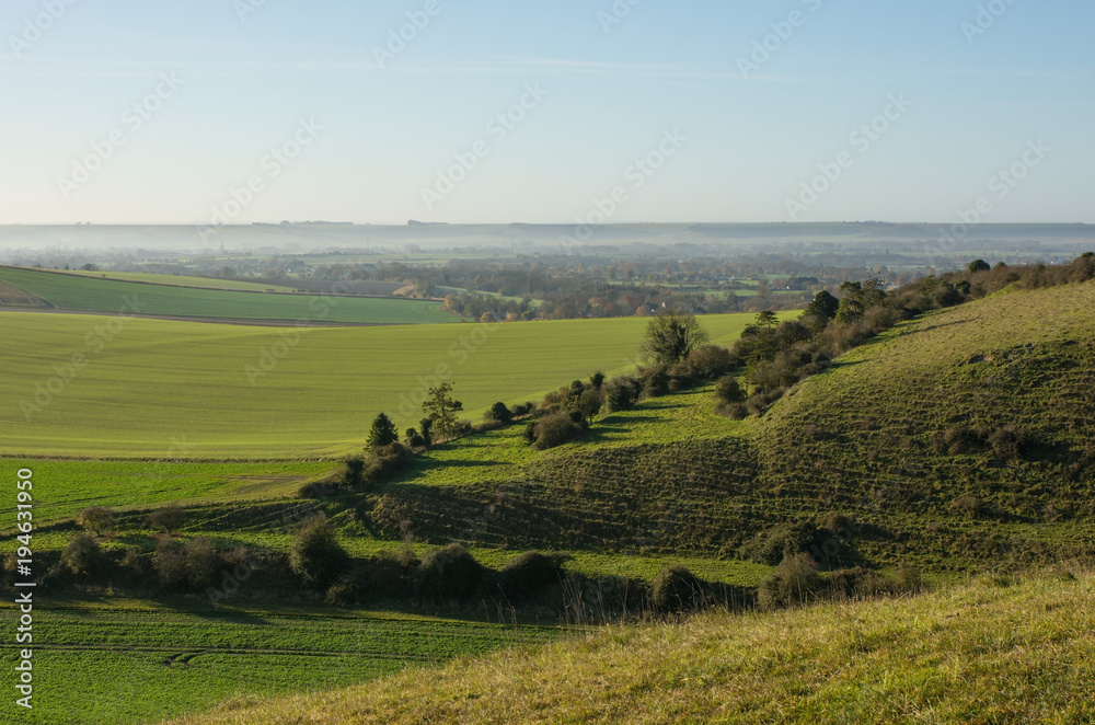 Vale of Pewsey in Wiltshire, England