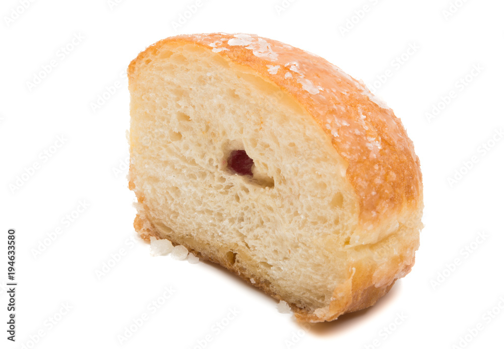 donuts with a stuffing isolated donuts with a stuffing isolated