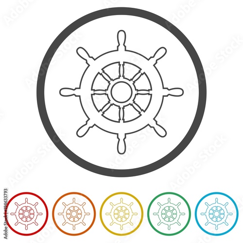 Steering wheel of the ship, Ship wheel, 6 Colors Included