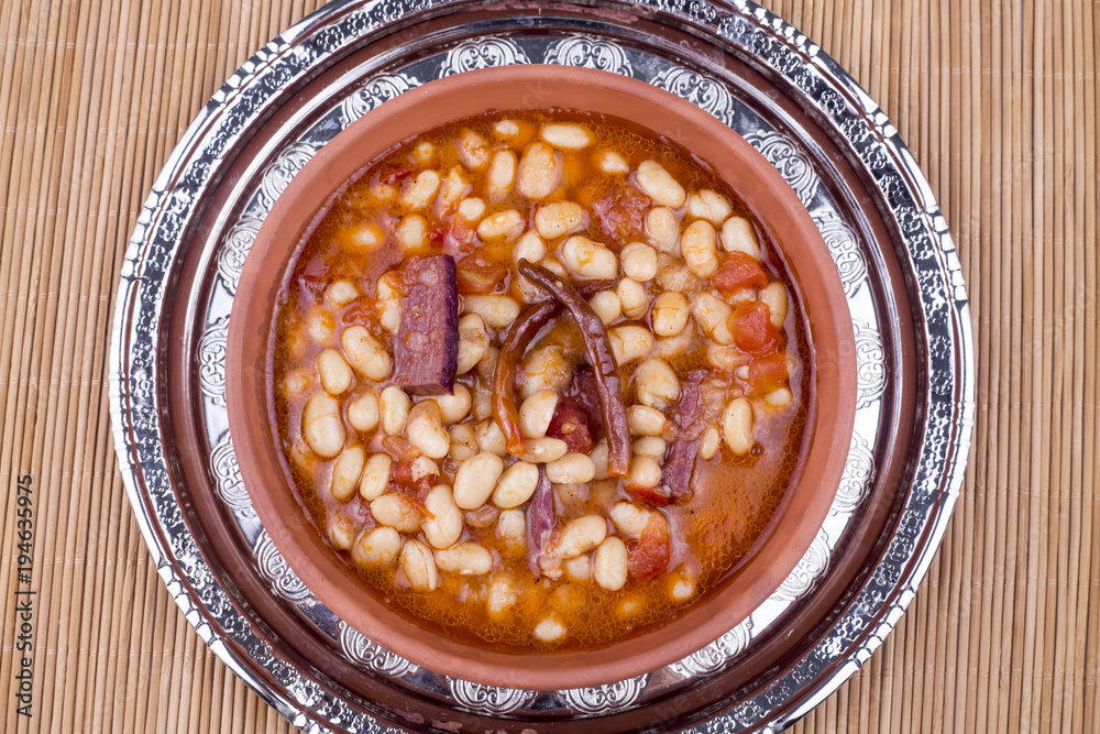 Turkish foods; dried beans (kuru fasulye) Turkish foods; dried beans (kuru fasulye)