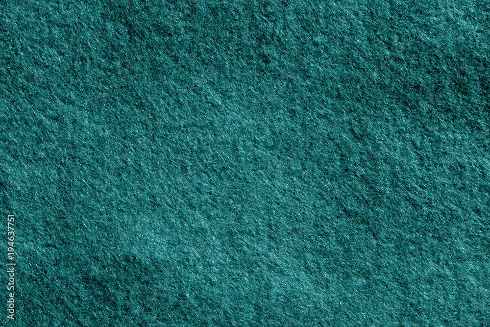 Felt surface in cyan color. Felt surface in cyan color.