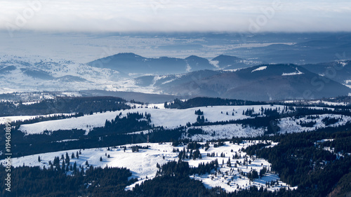 Hasmas mountains are one of the last wild places in Romania. Often, during the cold winter days, the valley fills with thick fog, creating a great show.