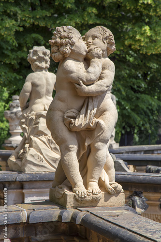 Sculptures at Zwinger palace in Dresden