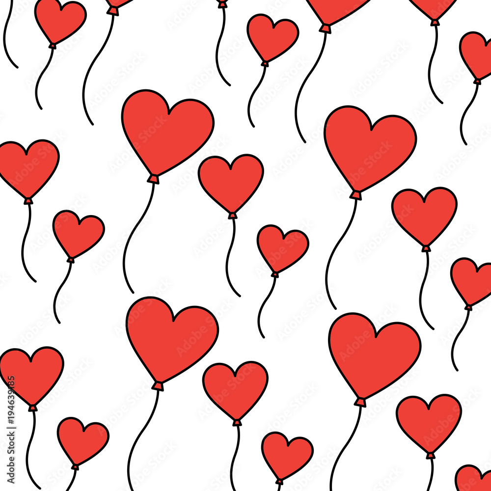 heart balloon valentines day icon image vector illustration design 