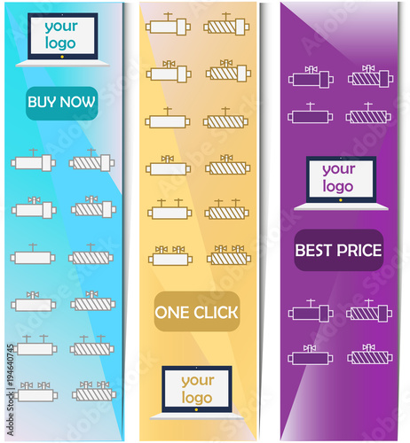 set of vector banners, web banners