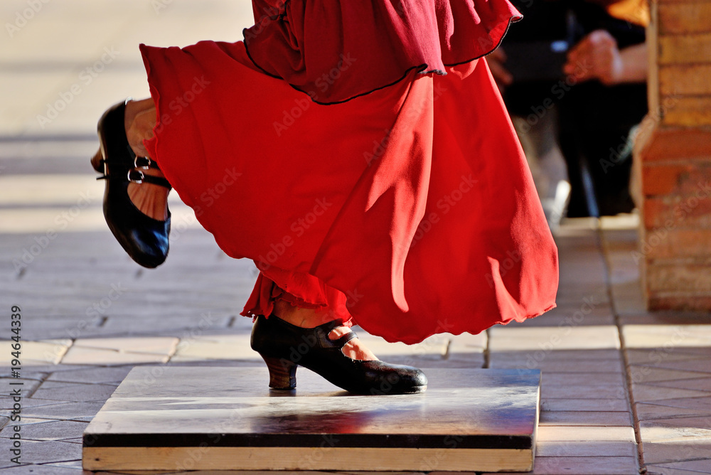 Street Flamenco. - obrazy, fototapety, plakaty 