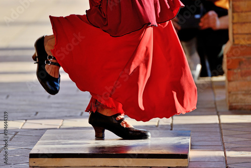 Canvas Print Street Flamenco.