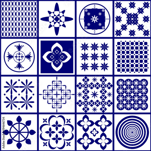 Vector illustration of a tile. Seamless abstract background. For design, ceramics, textiles, paper.