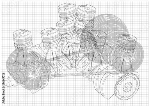The car engine
