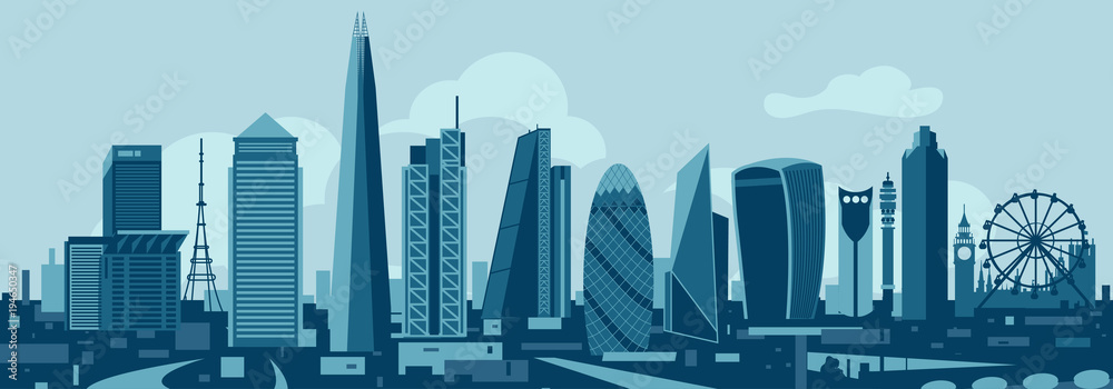 Fototapeta premium London City Skyline