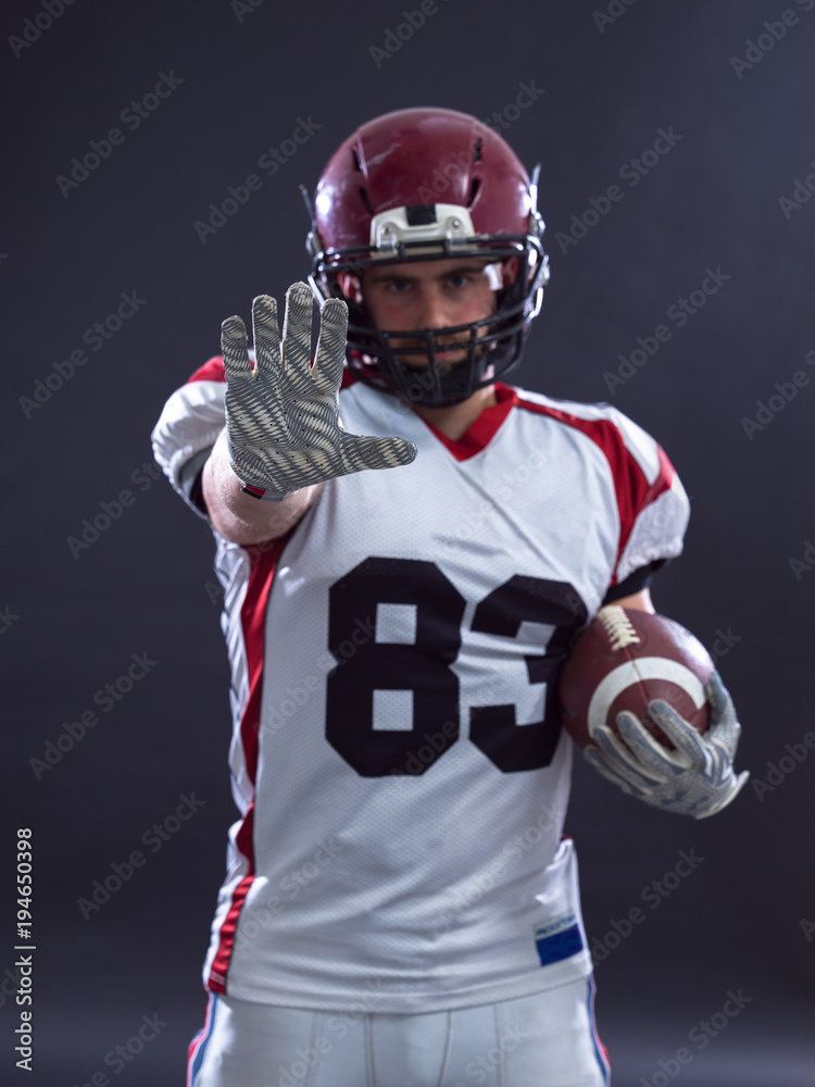 American football player pointing American football player pointing