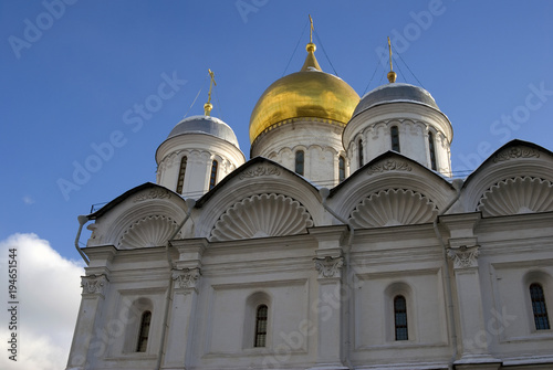 Moscow Kremlin. Color winter photo.