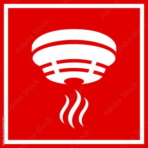 Fire prevention safety vector sign