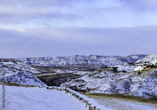 Wallpaper Mural North Dakota Badlands. If you are driving north  on Hwy 85 in North Dakota, you will come across this beautiful stretch of road. Torontodigital.ca