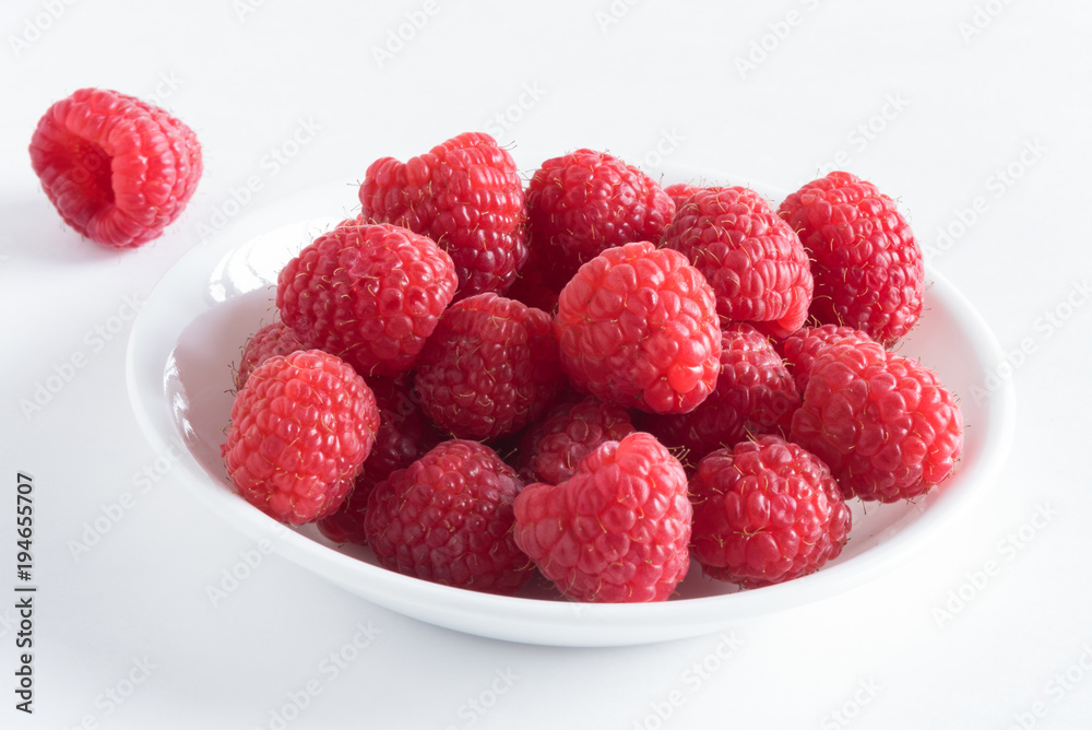 Fresh Raspberries in a Bowl Fresh Raspberries in a Bowl