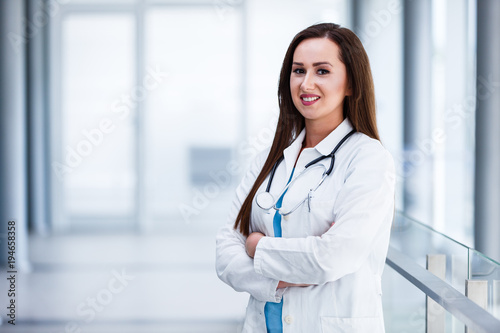 Female doctor with crossed arms