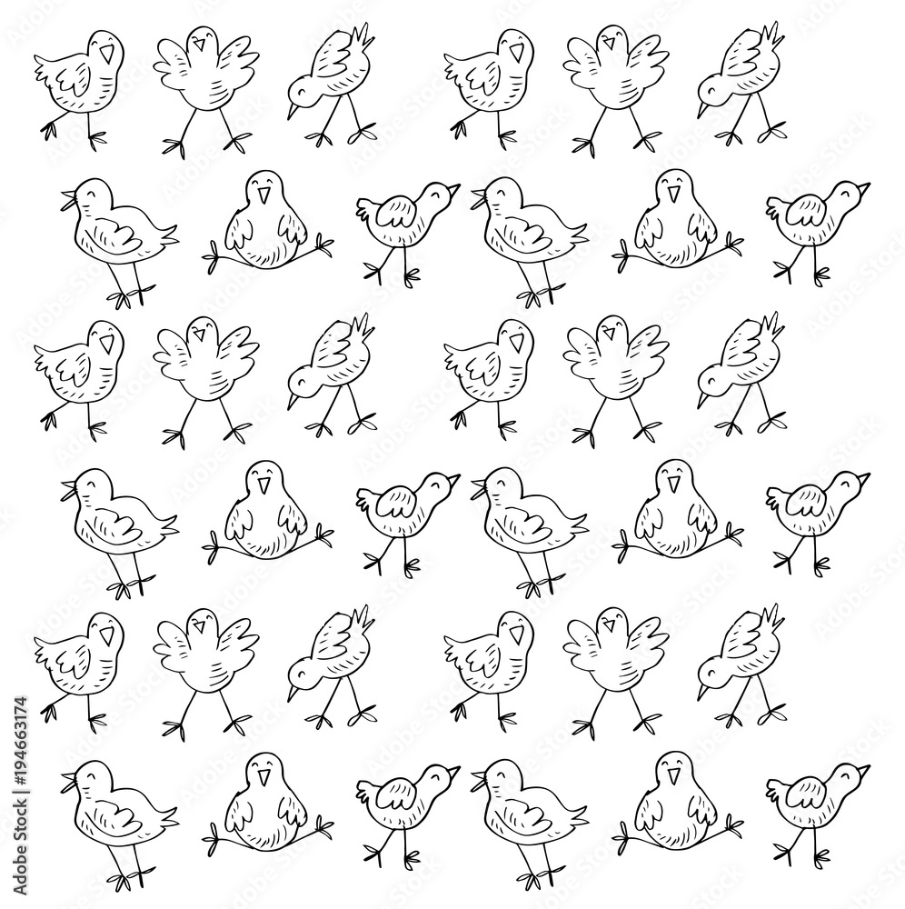 Chickens pattern Chickens pattern