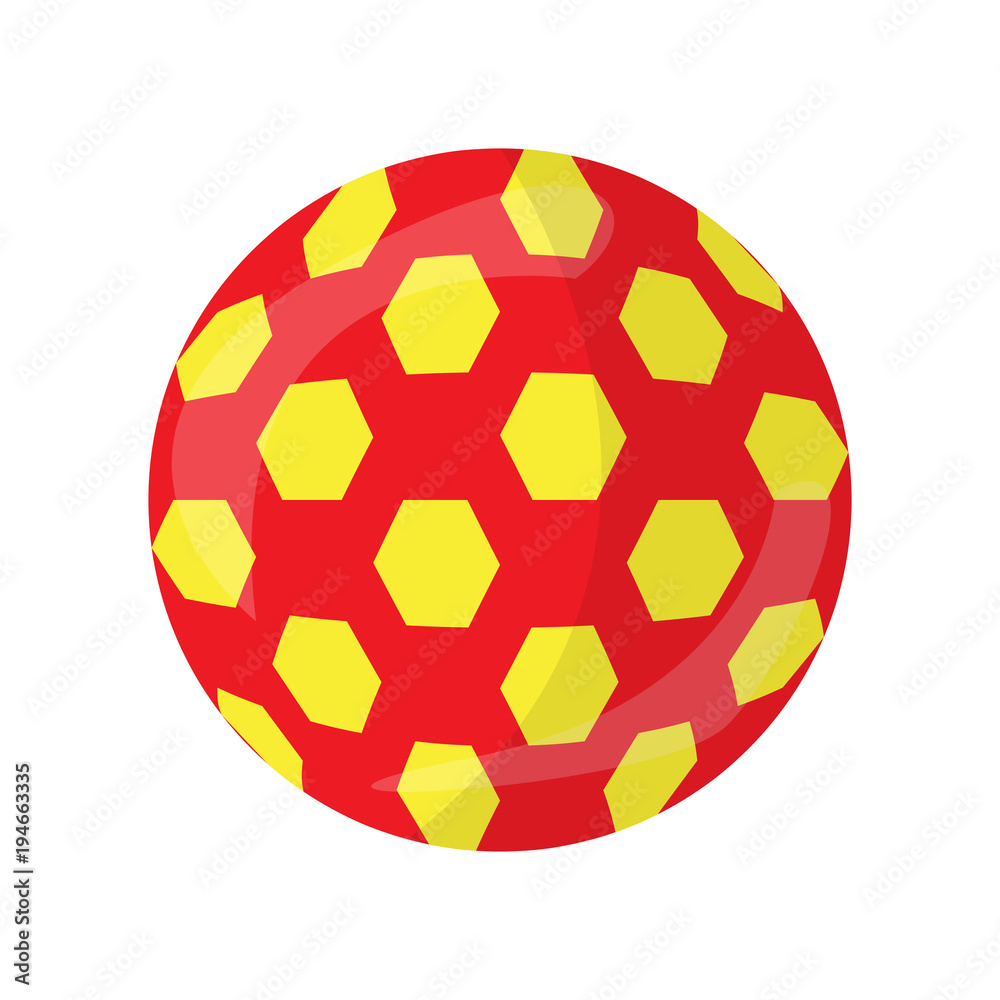 Fototapeta premium Colored soccer ball icon