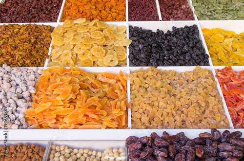 Dried Fruit For Sale at Turkish Bazaar photo