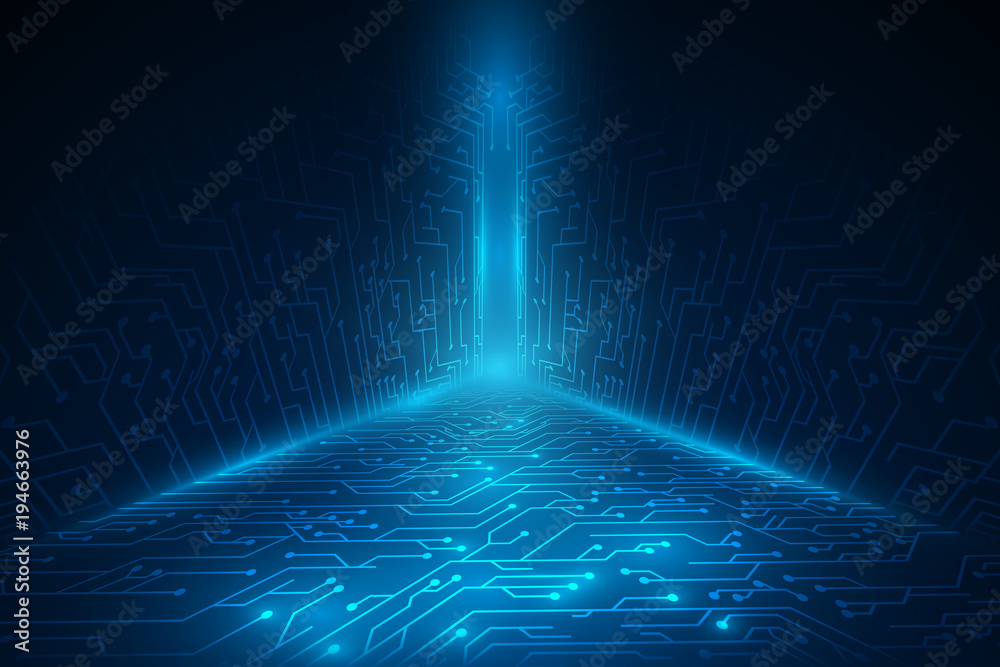 technology concept background sci fi design EPS 10 vector