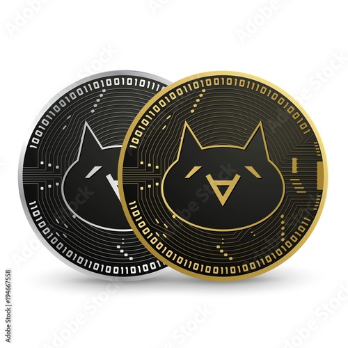 Monacoin Digital currency vector